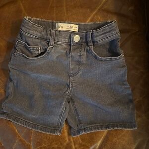 Zara Kids Faded Black Jean Shorts (unisex) Size 2-3 years